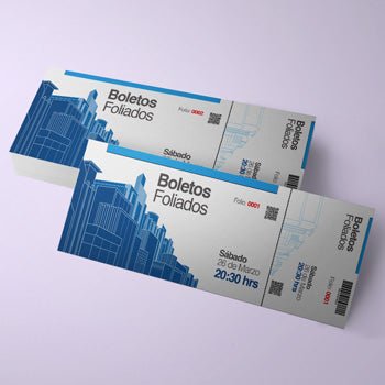 boletos foliados impresos para estacionamientos, valet parking, eventos privados. impresos Elige pleca de desprendimiento