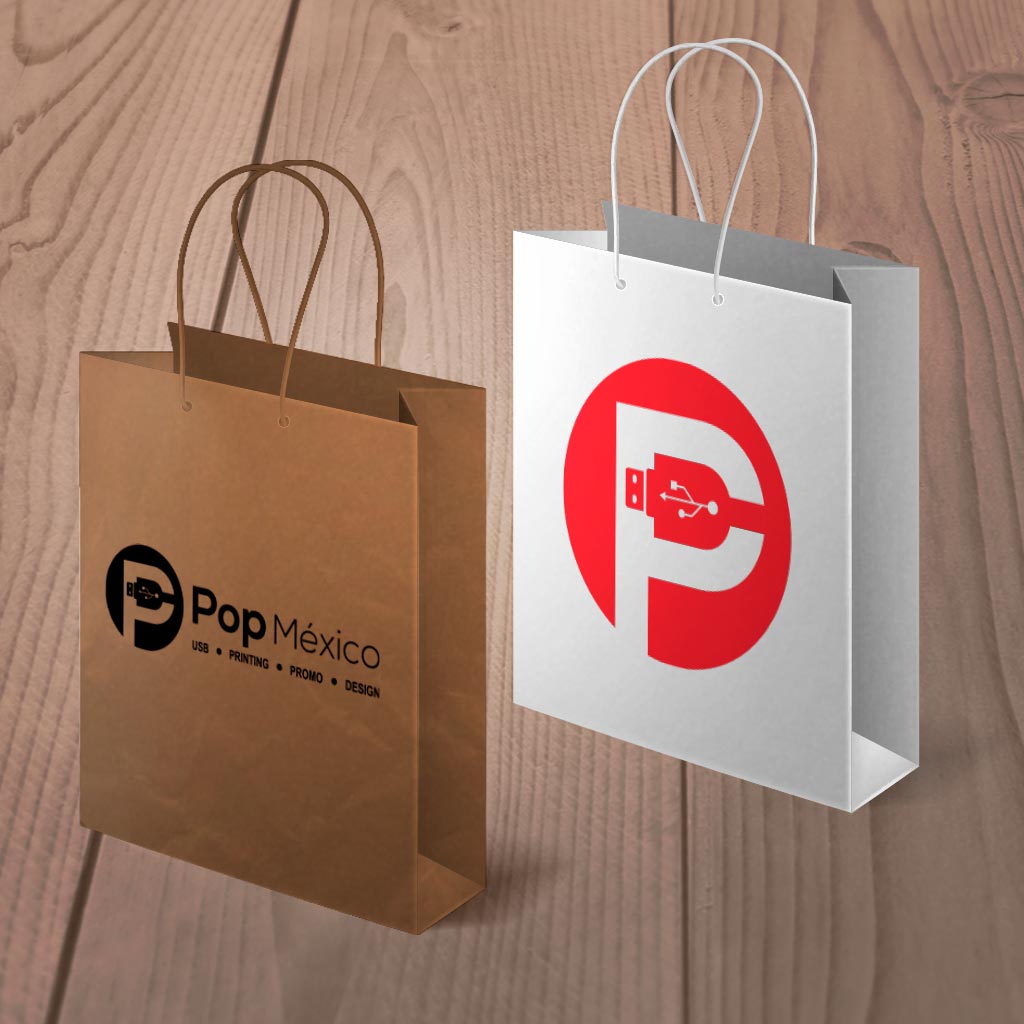 Bolsa de Papel Promocional - Pop México