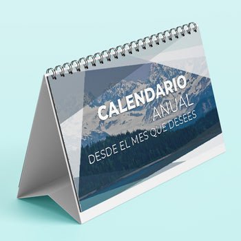 calendarios personalizados 2026 impresos a color de 7 o 13 hojas, arillo metalico y caballete extra grueso