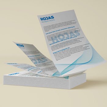 Hojas membretadas personalizadas impresas con logo a color desde 100 piezas en la mejor imprenta del país, Pop México