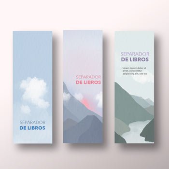 separador de libros impreso a color personalizado desde 1 ciento, agrega perforacion central y redondeo de las esquinas.