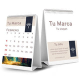 Calendario de Escritorio 2026 medida 1/4 de Carta 7 hojas - Pop México