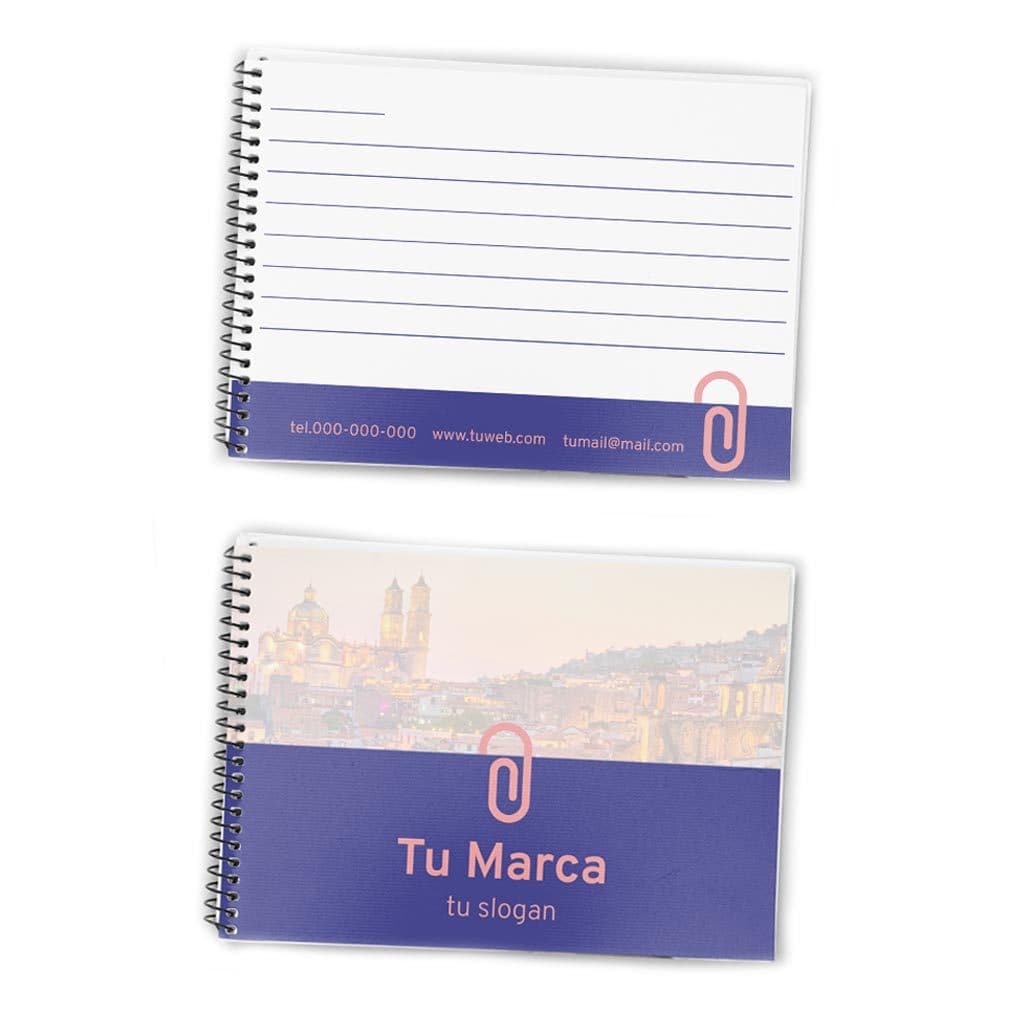 Libreta Pocket 12x14 cm - Pop México - forros impresas a color en tapa dura e interiores en bond de 90g impreso en grises