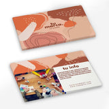 volante media carta impreso a color 4x0 en couche de diferentes gramajes al mismo precio