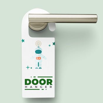 colgantes para puerta, autos, manijas desde 100 piezas, impresos en cartulina plastificada mate o brillante