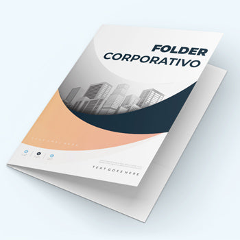 Folder corporativo impreso a color urgente. Imprimelo desde 25 piezas y recibe a domicilio