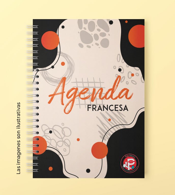 impresion de agendas y planners forma francesa de 180 hojas personalizado a color con wire o metalico
