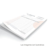 Notas de Remisión Carta impresas en autocopiante con original y hasta 3 copias; agrega folio numerico