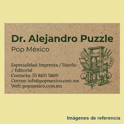 Tarjetas de Presentación Kraft Ecológica Tarjetas de Presentación Kraft Ecológica