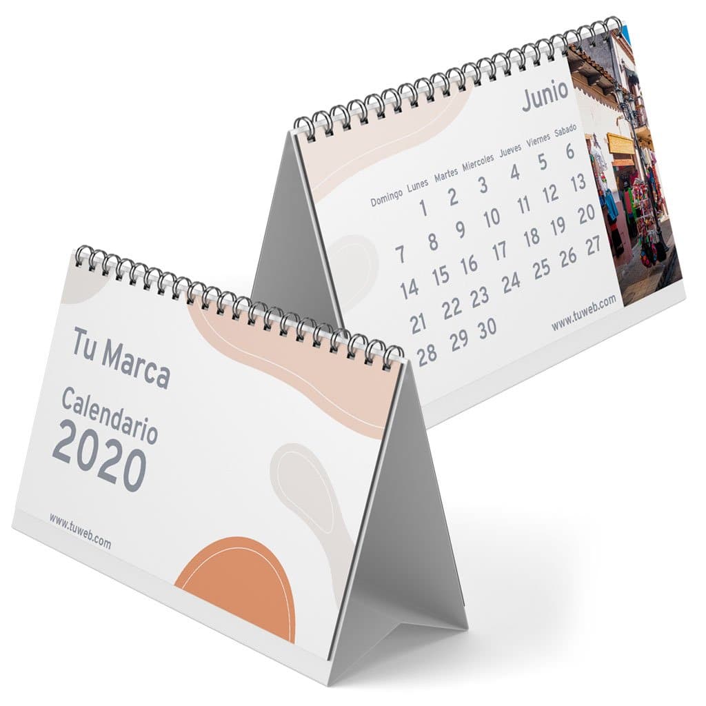 Calendario de Escritorio 2026 de 7 Hojas Media Carta - Pop México
