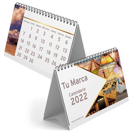 Calendario de Escritorio 2026 de 7 Hojas Media Carta - Pop México