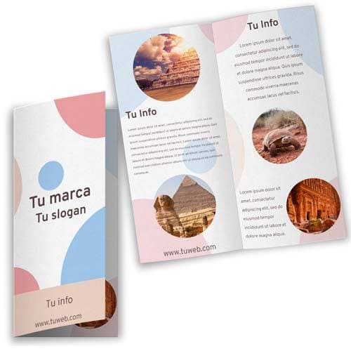 Díptico Carta Offset - Pop México