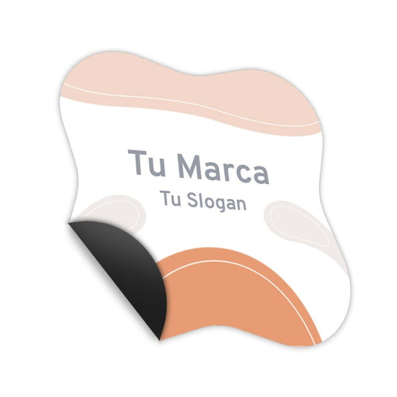 Imanes impresos a color con rectos o circulares de 10cm de diametro y acabados brillantes o mate
