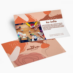 Postales Personalizadas impresas a color con medida 14x10 cm - Pop México - agrega laminado mate brillante o soft touch