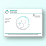 imprenta papeleria medica formatos de recetas impresos a color desde 1 ciento - agrega engomado y folio sin costo