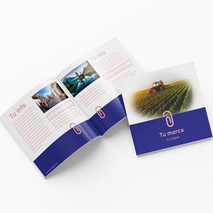 brochures media carta desde 4 paginas impresion digital color