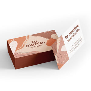 tarjeta de presentacion laminado soft touch con serigrafia y barniz a registro